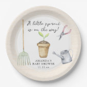 Kleine Sprossen-Baby-Party Pappteller (Vorderseite)