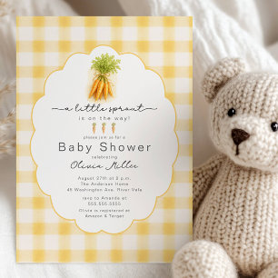 Kleine Sprossen-Garten-Baby-Party Einladung