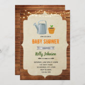 Kleine Sprossendusche Einladung (Vorne/Hinten)