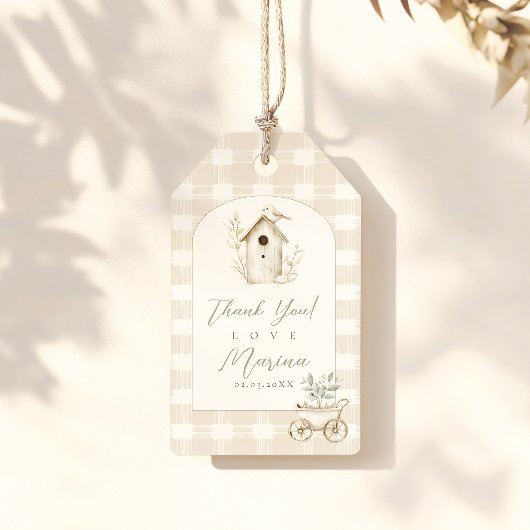 Kleine Sprout Baby Dusche Geschenkanhänger