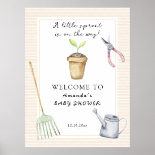 Kleine Sprout Baby Dusche Poster
