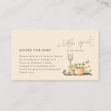 Kleine Sprout-Bücher für Babydusche