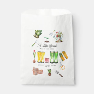 Kleine Sprout-Gartendusche Pink-Stiefel Geschenktütchen