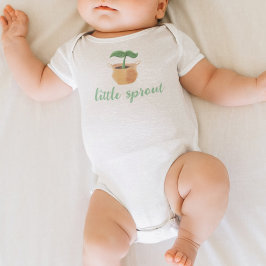 Kleine Sprout Niedlich Gartenarbeit Pflanze Geschl Baby Strampler