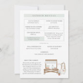 Kleine Sprout-Packet-Gender-Enthüllung lädt ein Einladung (Rückseite)