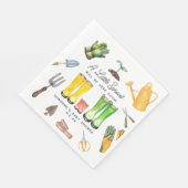 Kleine Sprout Red Rain Boots Garden Baby Dusche Serviette (Ecke)