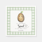 Kleine Spud-Babydusche Serviette (Vorderseite)