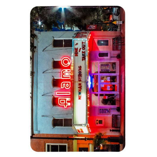 KLEINE STADT ALAMO Flexibles Foto Magnet (Vertikal)