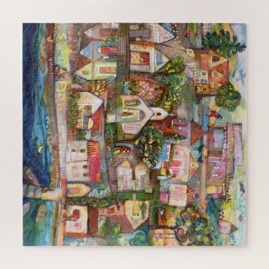 Kleine Stadt am Samstag Puzzle (Horizontal)