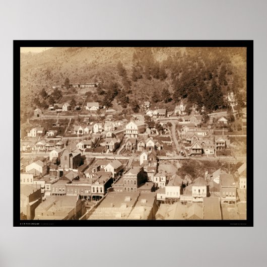 Kleine Stadt Deadwood SD 1887 Poster (Vorne)