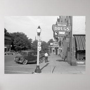 Kleine Stadt Einsamkeit, 30er Poster