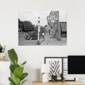 Kleine Stadt Einsamkeit, 30er Poster (Heimbüro)