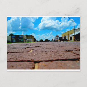 Kleine Stadt Hauptstraße Postkarte