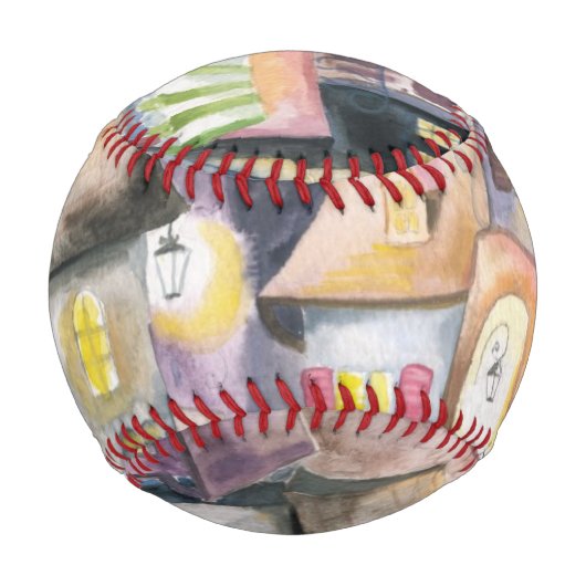 Kleine Stadt nachts Baseball (Rückseite)