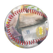 Kleine Stadt nachts Baseball (Vorderseite Links)