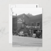 Kleine Stadt Ohio, 1930er Postkarte (Vorne/Hinten)