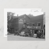 Kleine Stadt Ohio, 1930er Postkarte (Vorne/Hinten)