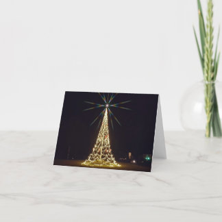 Kleine Stadt Weihnachten Dankeskarte