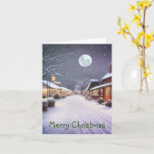 Kleine Stadt Weihnachten Karte (Gelbe Blume)