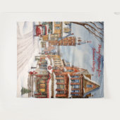 Kleine Stadt Weihnachten Wandteppich (Vorderseite (Horizontal))
