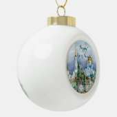 Kleine Stadt Zadonsk Keramik Kugel-Ornament (Links)