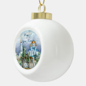 Kleine Stadt Zadonsk Keramik Kugel-Ornament (Rechts)