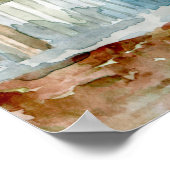 Kleine Stadt Zadonsk Poster (Ecke)