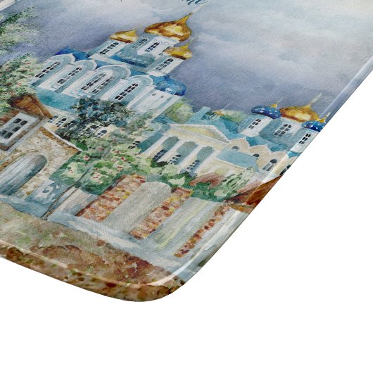 Kleine Stadt Zadonsk Schneidebrett (Ecke)