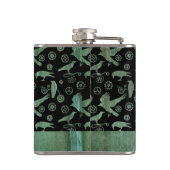 Kleine Steampunk-Verdigris-Gänge und -Kronen nach Flachmann (Rückseite)