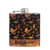 Kleine Steampunken, farbenfrohe, rostfreie Gänge u Flachmann (Vorderseite)