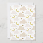 Kleine Stern Baby Dusche Einladung (Rückseite)