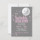 kleine Sterne MÄDCHEN 1. BIRTHDAD PARTY Einladung (Vorderseite)