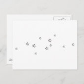Kleine Sterne Postkarte (Vorne/Hinten)