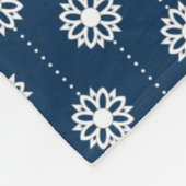 Kleine Sterne über Navy Blue Fleecedecke (Ecke)