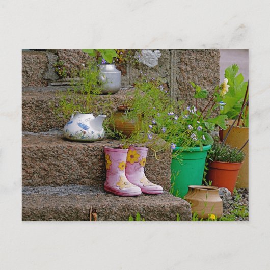 kleine Stiefel Postkarte (Vorderseite)