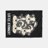 Kleine Stinkerstinktierbaby-Fleecedecke Fleecedecke (Vorderseite (Horizontal))