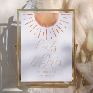 Kleine Strahlen des Sonnenscheins Baby Shower Kart Poster