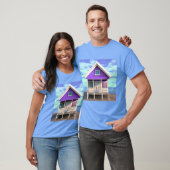 Kleine Strandhütte auf dem Sand T-Shirt (Unisex)