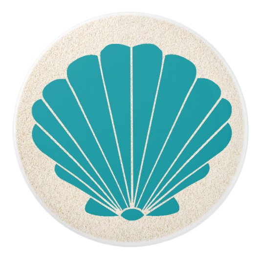 Kleine Strandknöpfe für die Muschel Scallop Keramikknauf (Vorderseite)