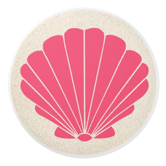 Kleine Strandknöpfe für die Muschel Scallop Keramikknauf (Vorderseite)