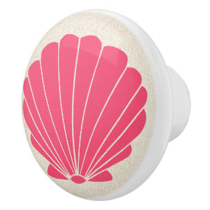 Kleine Strandknöpfe für die Muschel Scallop Keramikknauf