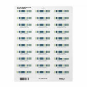 Kleine Streifen-Adressenmarken (Vorne)