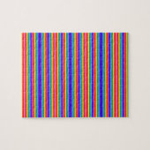 Kleine Streifen mit Regenbogenfarben Puzzle (Horizontal)