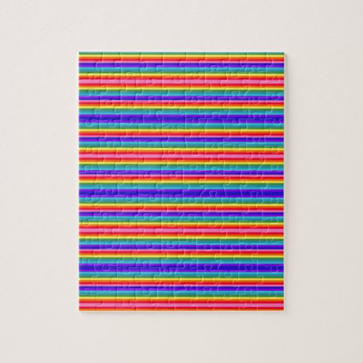 Kleine Streifen mit Regenbogenfarben Puzzle (Vertikal)