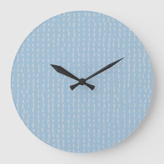 Kleine Strickgrafik Große Wanduhr (Vorderseite)