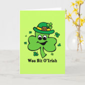 Kleine Stückchen O Iren Karte (Gelbe Blume)