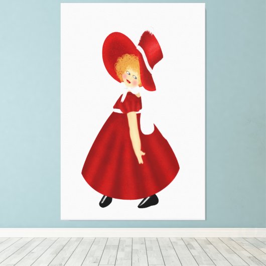 Kleine Sue-Kinder Leinwand (Insitu (Holzboden))