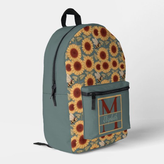 Kleine Summer Bedruckter Rucksack (Rückseitige Ecke links)