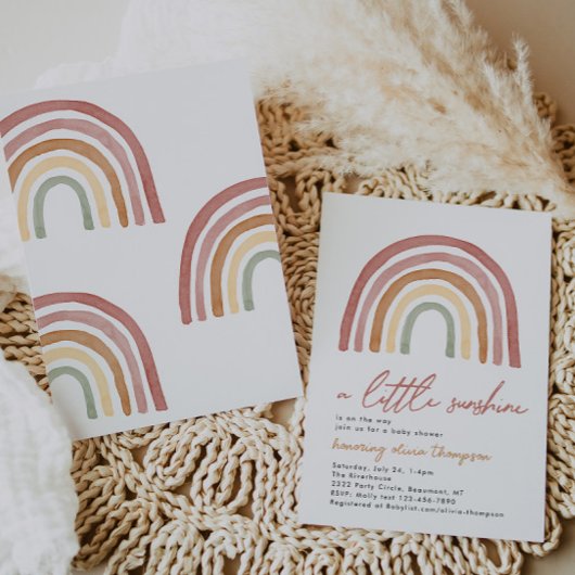 Kleine Sunshine Baby Dusche Einladung