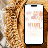 Kleine Sunshine Baby Dusche Einladung
